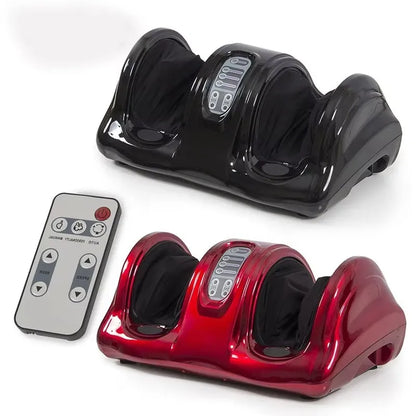 Shiatsu Electric Foot and Leg Massager 40W with Heating Function, 6 Massage Intensity Levels, Kneading & Rolling Therapy, Auto/Manual Modes and Vibration Foot Massage Machine
