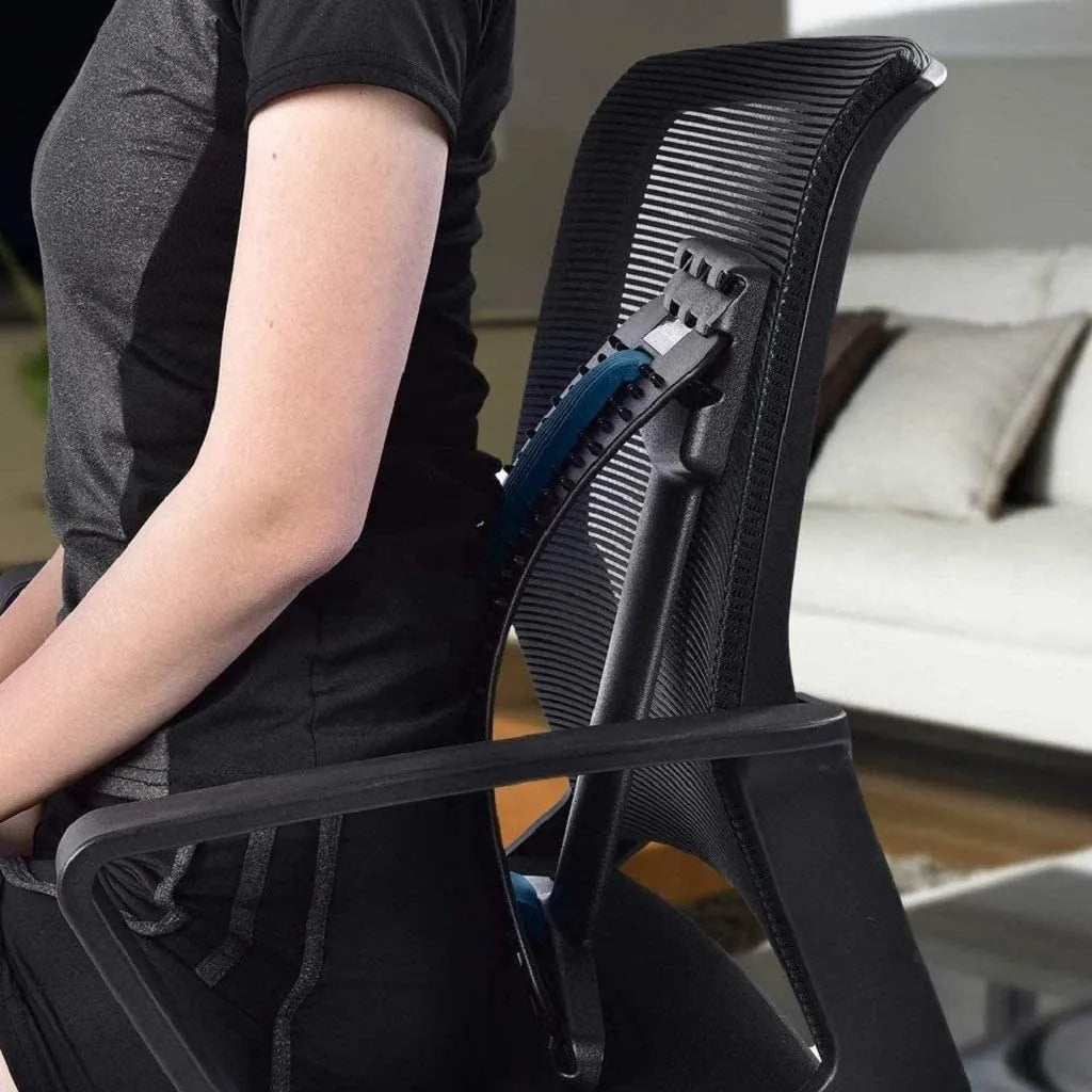 Magic Back Stretcher Lumbar Support with 3 Adjustable Settings, 96 Massage Nodes, Magnetic Acupressure Points, ABS Spine Board for Back Pain Relief, Posture Correction & Muscle Relaxation