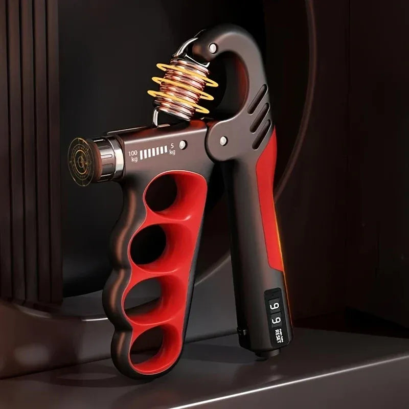 Adjustable Hand Gripper 5–100KG Metal Finger Grip Strengthener for Hand Exercise, Wrist Training, Forearm Strength & Fitness Workout