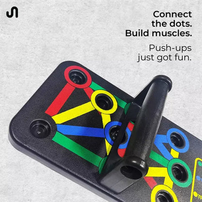14 in 1 Foldable Push Up Board with Color-Coded Training System | Portable Push-Up Stand for Chest, Shoulders, Triceps & Back Workout | Home Gym Fitness Equipment for Men & Women