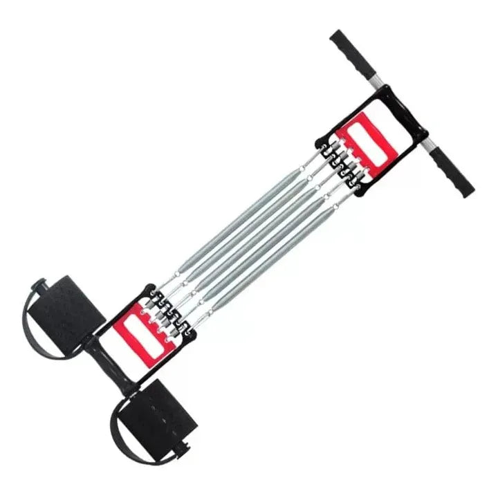 5 Springs Chest Expander with Tummy Trimmer 3-in-1 Multi-Purpose Exercise Spring Set for Full Body Workout, Strength Training, Muscle Building & Home Gym Fitness Equipment