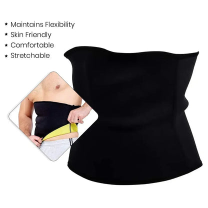 Hot Shaper Neoprene Waist Trimmer Belt for Men & Women (Small, Medium, Large, XL, 2XL, 3XL) – Adjustable Sweat Slimming Tummy Belt with Lower Back Support & Body Shaper Compression Wrap