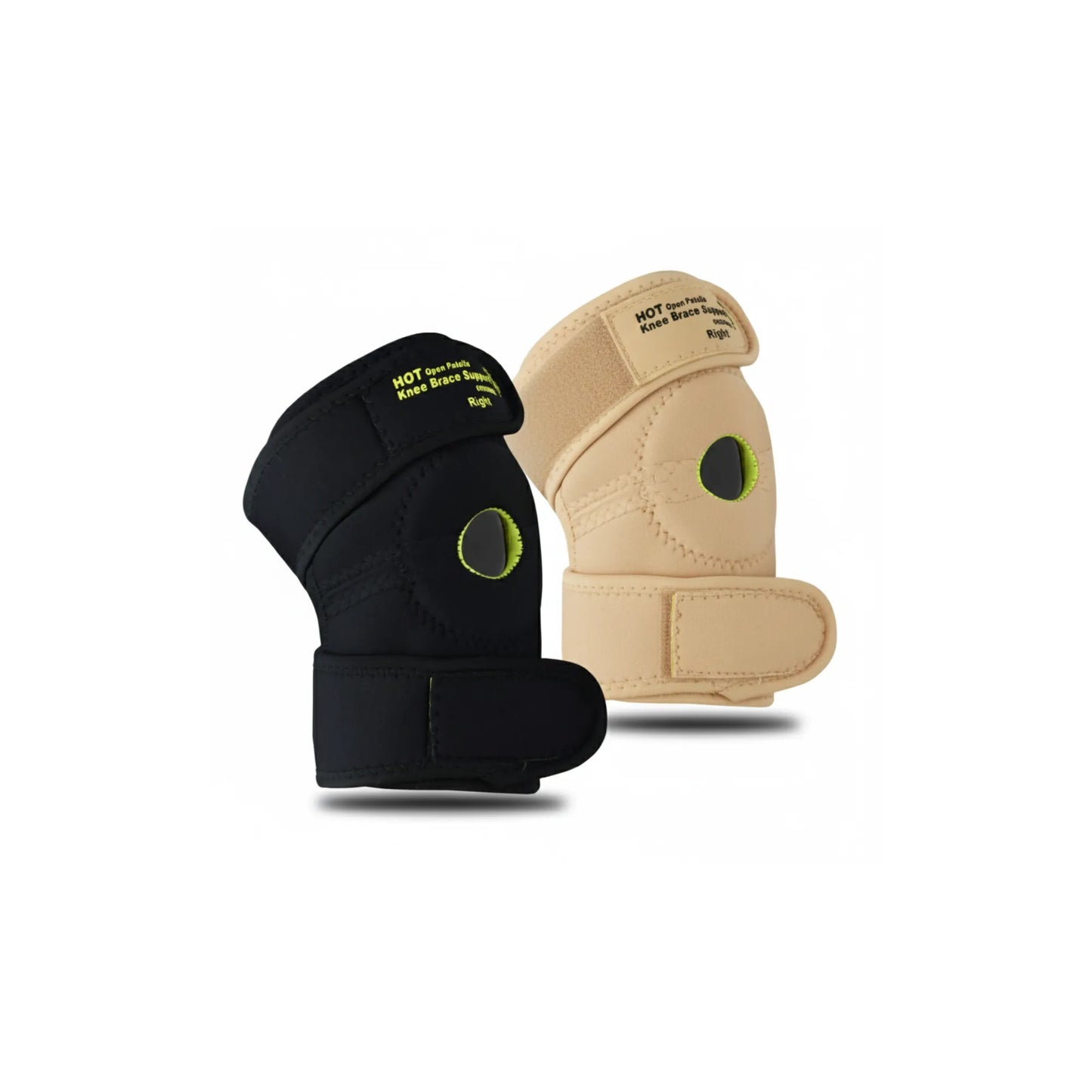 Adjustable Velcro Cotton Knee Brace Support Pair for Pain Relief, Sports, Gym & Injury Recovery | Compression Knee Support with Adjustable Straps for Men & Women