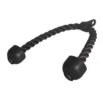 LiveUp LS2251 Triceps Rope with Rubber Handles | Heavy-Duty Nylon Cable Attachment for Triceps, Biceps, Back, Shoulder & Abs Strength Training | Gym Cable Machine Accessory