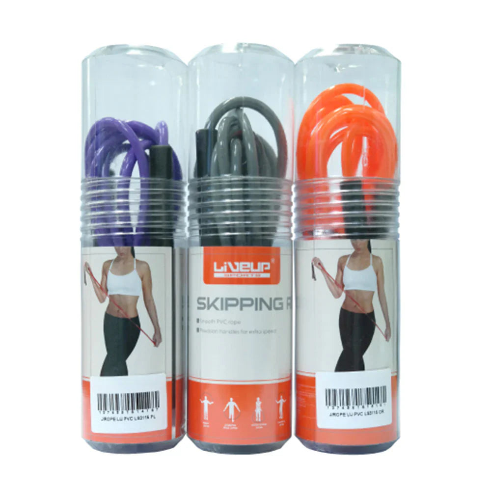 Speed Skipping Rope LS3115 | Adjustable PVC Jump Rope approximate 300cm Length & 5mm Thickness with Non-Slip Handles for Cardio, Fitness & Weight Loss