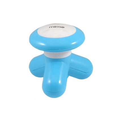Mimo Mini Portable Full Body Electric Massager with Triangle Handle Design, USB & 4.5V 3 AAA Battery Support, AC/DC Vibration Massage Machine 140g Compact Body Massager (8×8×8cm)
