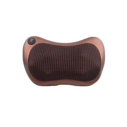 Car Massage Pillow Electric Shiatsu Massager – 4D Rotating Nodes, Heat Function (45°C), 3 Speed Levels, Neck Back Shoulder Body Pain Relief Cushion for Home & Car Use