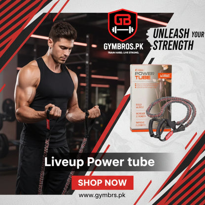 LiveUp LS3622 Toning Tube Power Tube | Heavy Resistance Fitness Tube 6×12×1200mm, 230g for Strength Training, Muscle Toning & Home Workouts