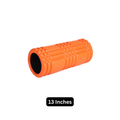 Yoga Foam Grid Roller (13 & 18 Inches) | High-Density EVA Muscle Massage Roller for Deep Tissue Recovery, Stretching, Yoga, Pilates & Fitness Therapy