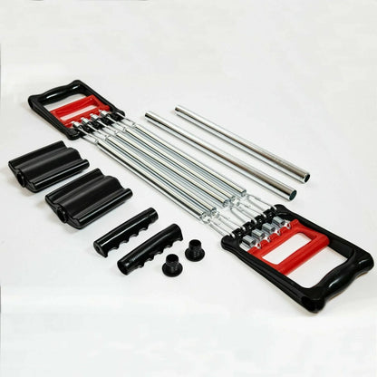 5 Springs Chest Expander with Tummy Trimmer 3-in-1 Multi-Purpose Exercise Spring Set for Full Body Workout, Strength Training, Muscle Building & Home Gym Fitness Equipment