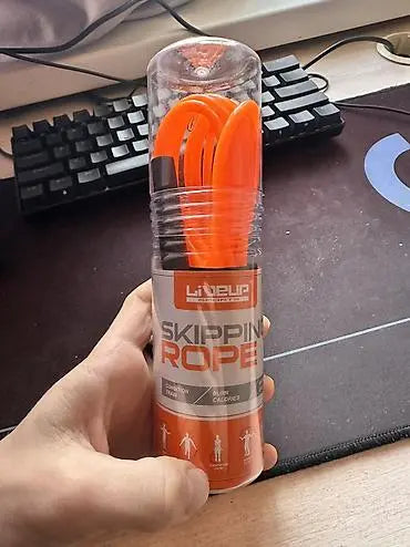 Speed Skipping Rope LS3115 | Adjustable PVC Jump Rope approximate 300cm Length & 5mm Thickness with Non-Slip Handles for Cardio, Fitness & Weight Loss