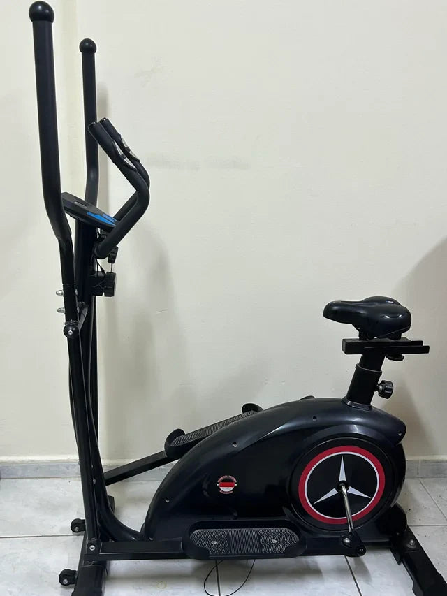 Elliptical Bike Cross Trainer TD001CT-2 | 2-in-1 Cross Trainer & Elliptical Bike with Magnetic Resistance, Rear Wheel Drive, 120KG Capacity, 120×65×155CM